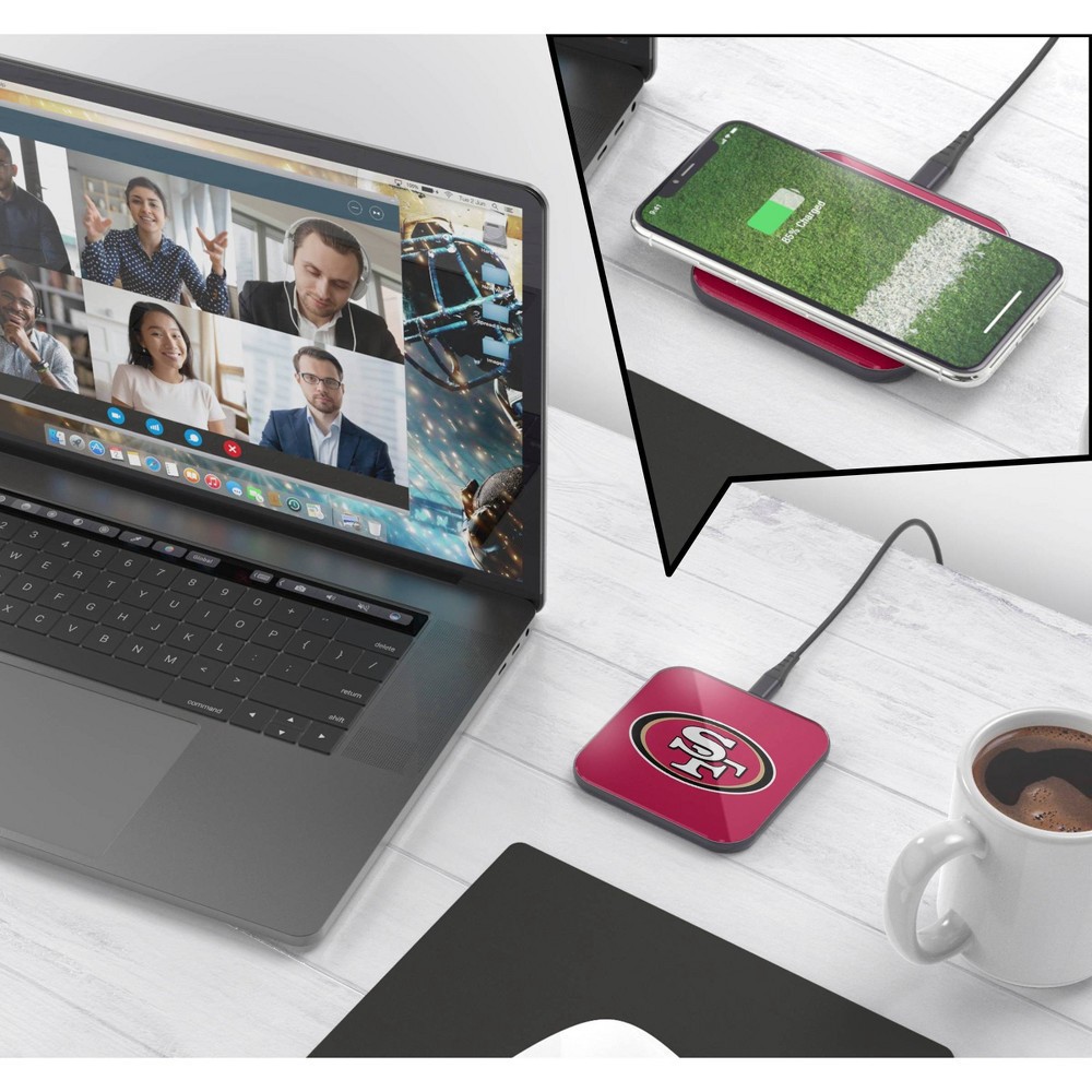 slide 2 of 3, NFL San Francisco 49ers Wireless Charging Pad, 1 ct