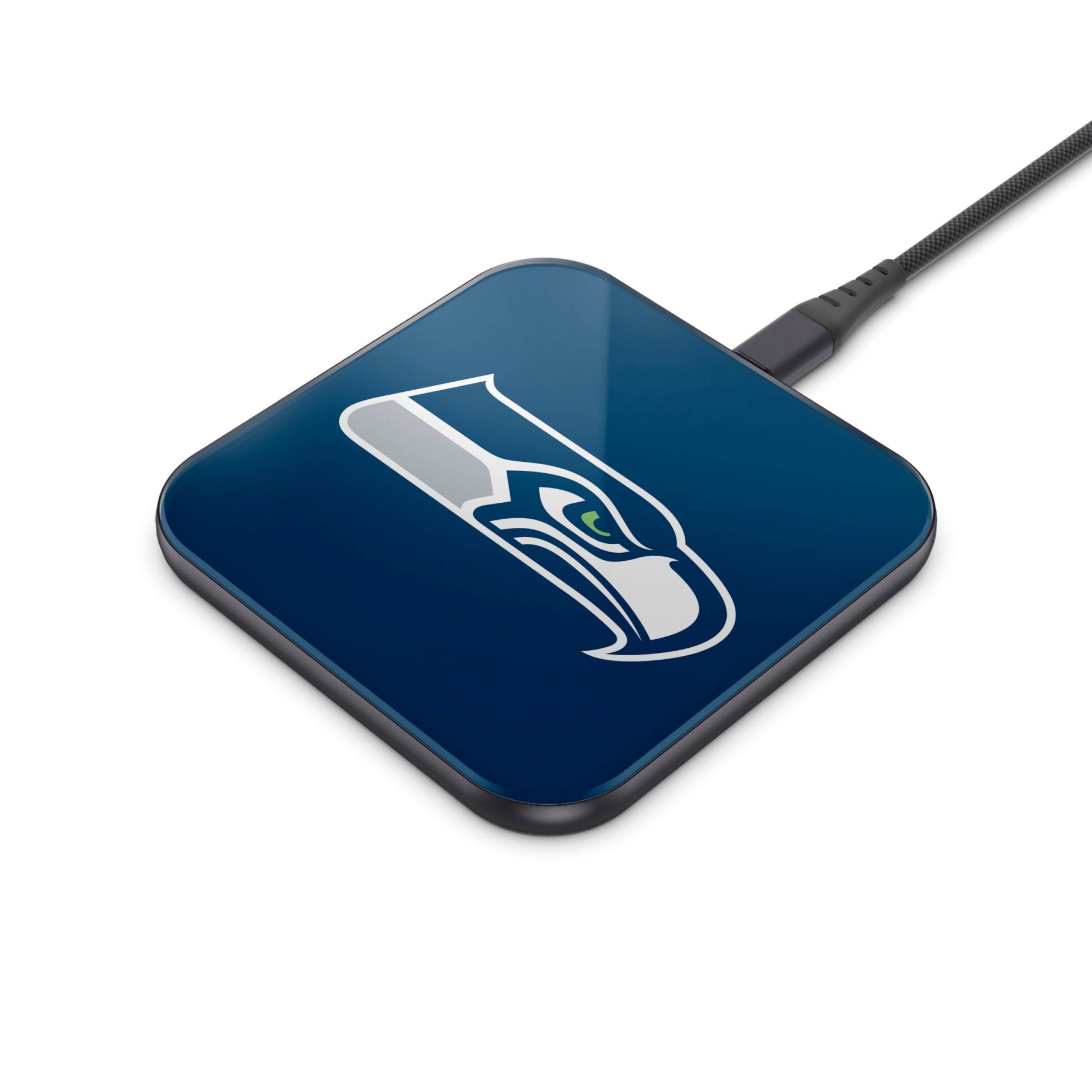 slide 1 of 3, NFL Seattle Seahawks Wireless Charging Pad, 1 ct