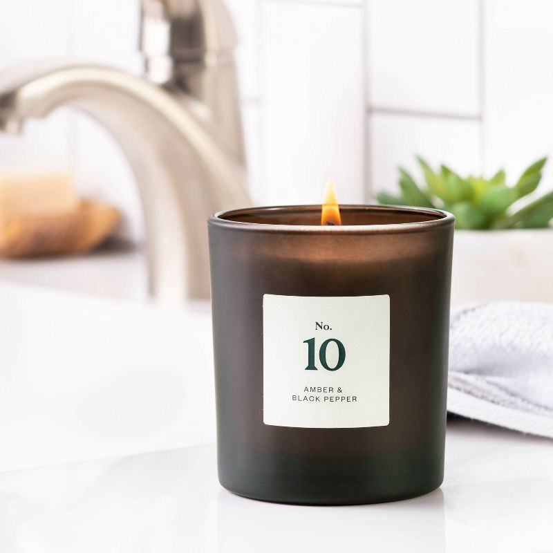 slide 2 of 3, Amber and Black Pepper Glass Jar Candle - 5.5oz - Goodfellow & Co™, 5.5 oz