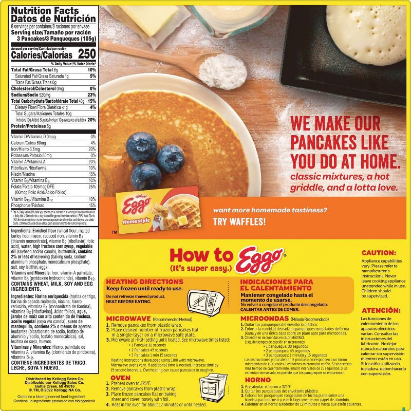slide 4 of 6, Eggo Frozen Buttermilk Pancakes - 29.6oz/24ct, 29.6 oz, 24 ct