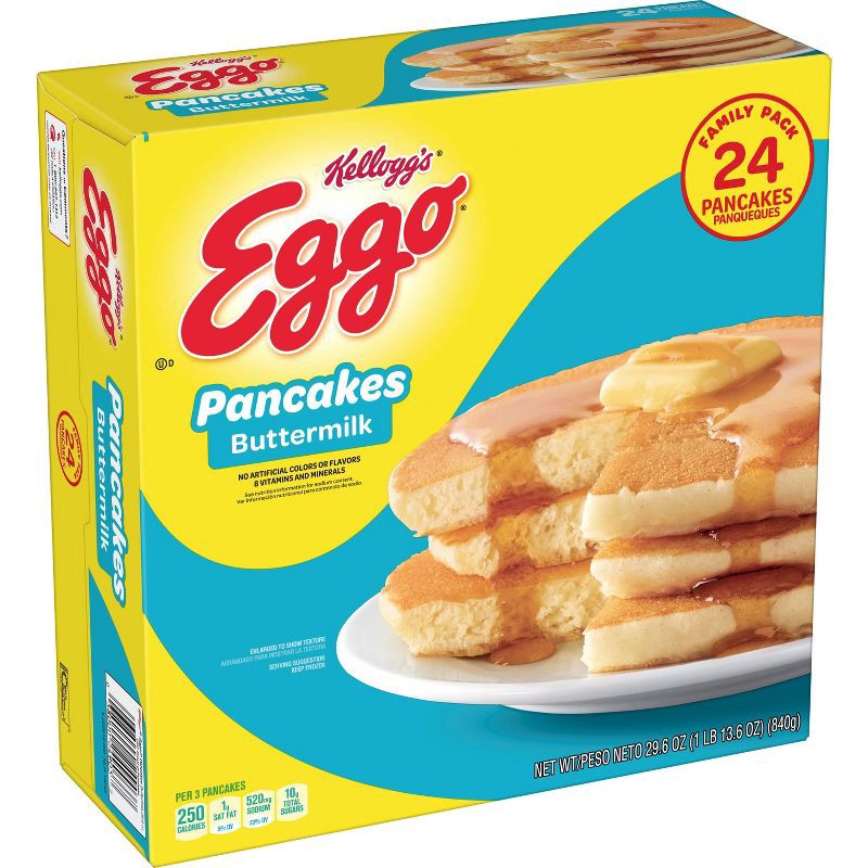 slide 1 of 6, Eggo Frozen Buttermilk Pancakes - 29.6oz/24ct, 29.6 oz, 24 ct