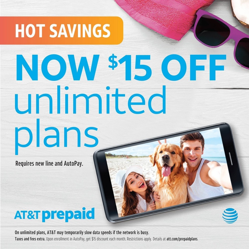 slide 4 of 10, TCL AT&T Prepaid Alcatel SMARTFLIP Phone (4GB) - Black, 1 ct