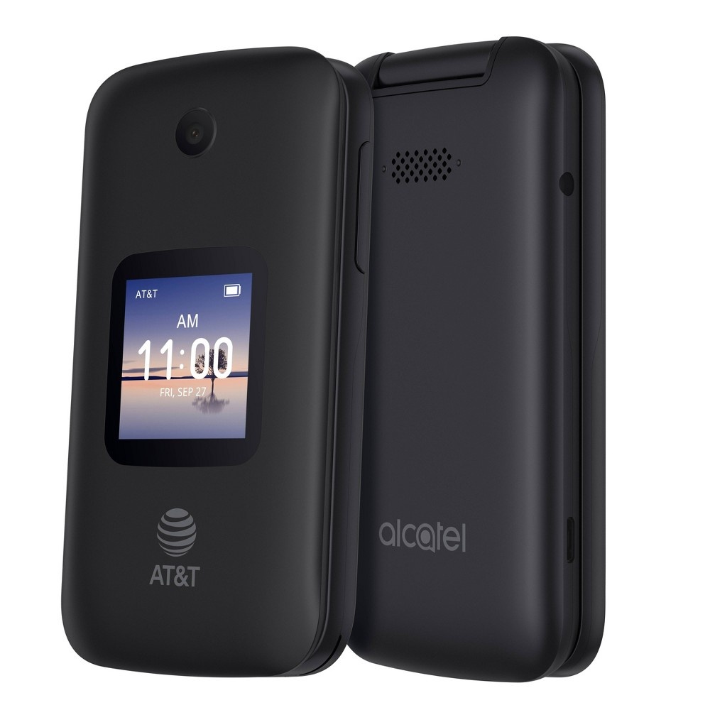 slide 10 of 10, TCL AT&T Prepaid Alcatel SMARTFLIP Phone (4GB) - Black, 1 ct