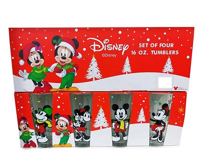 Disney Mickey & Minnie 16-Oz. Pint Glass, 4-Pack