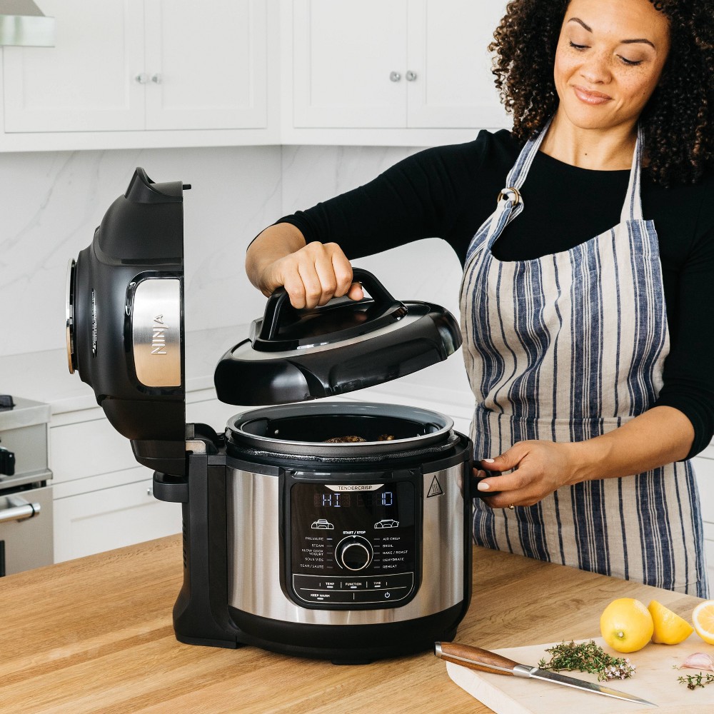 slide 9 of 14, Ninja Foodi 8-qt. 12-in-1 Deluxe XL Pressure Cooker & Air Fryer - Stainless Steel - FD401, 1 ct