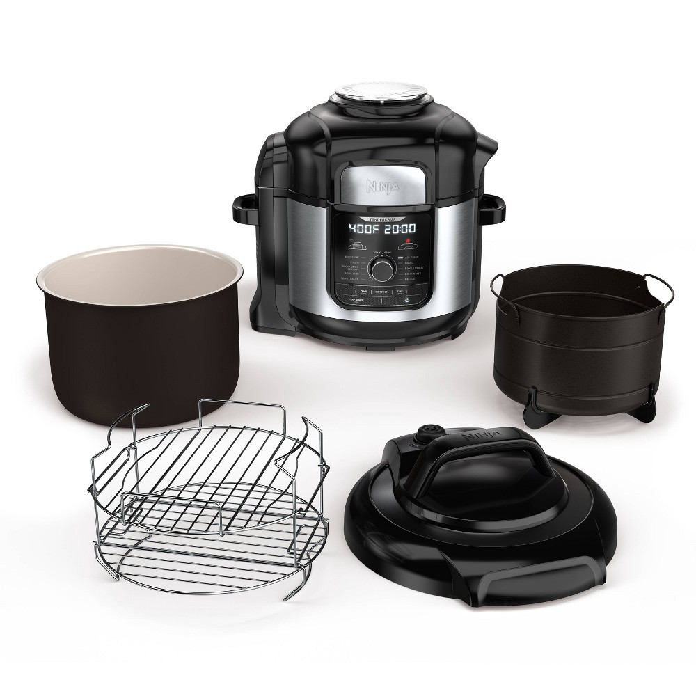 slide 7 of 14, Ninja Foodi 8-qt. 12-in-1 Deluxe XL Pressure Cooker & Air Fryer - Stainless Steel - FD401, 1 ct