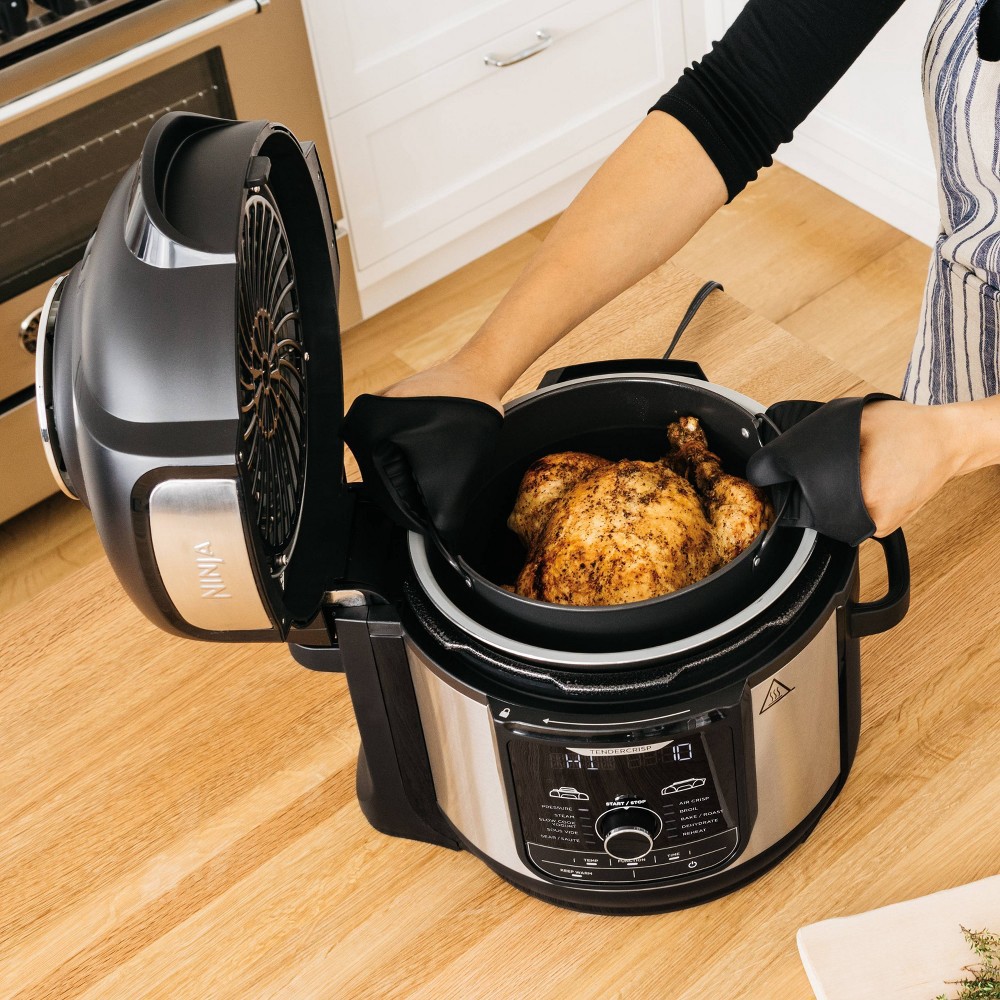 slide 3 of 14, Ninja Foodi 8-qt. 12-in-1 Deluxe XL Pressure Cooker & Air Fryer - Stainless Steel - FD401, 1 ct