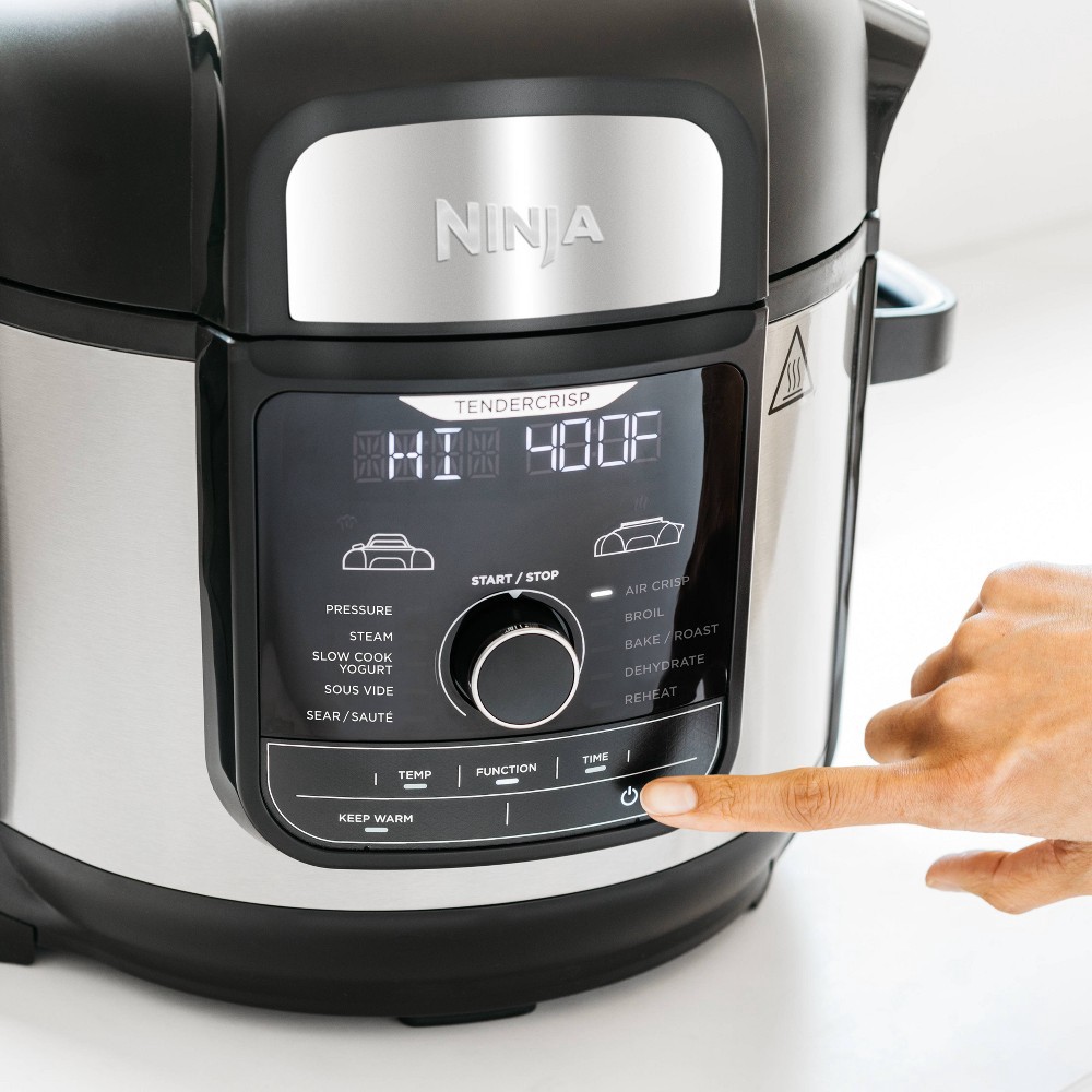 slide 4 of 14, Ninja Foodi 8-qt. 12-in-1 Deluxe XL Pressure Cooker & Air Fryer - Stainless Steel - FD401, 1 ct