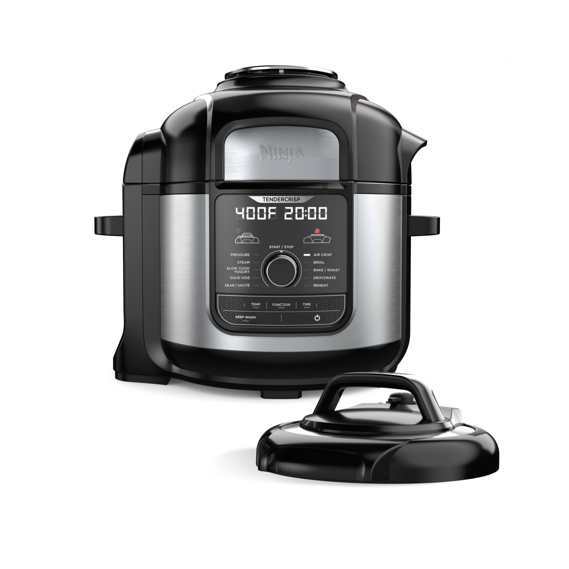 slide 1 of 14, Ninja Foodi 8-qt. 12-in-1 Deluxe XL Pressure Cooker & Air Fryer - Stainless Steel - FD401, 1 ct