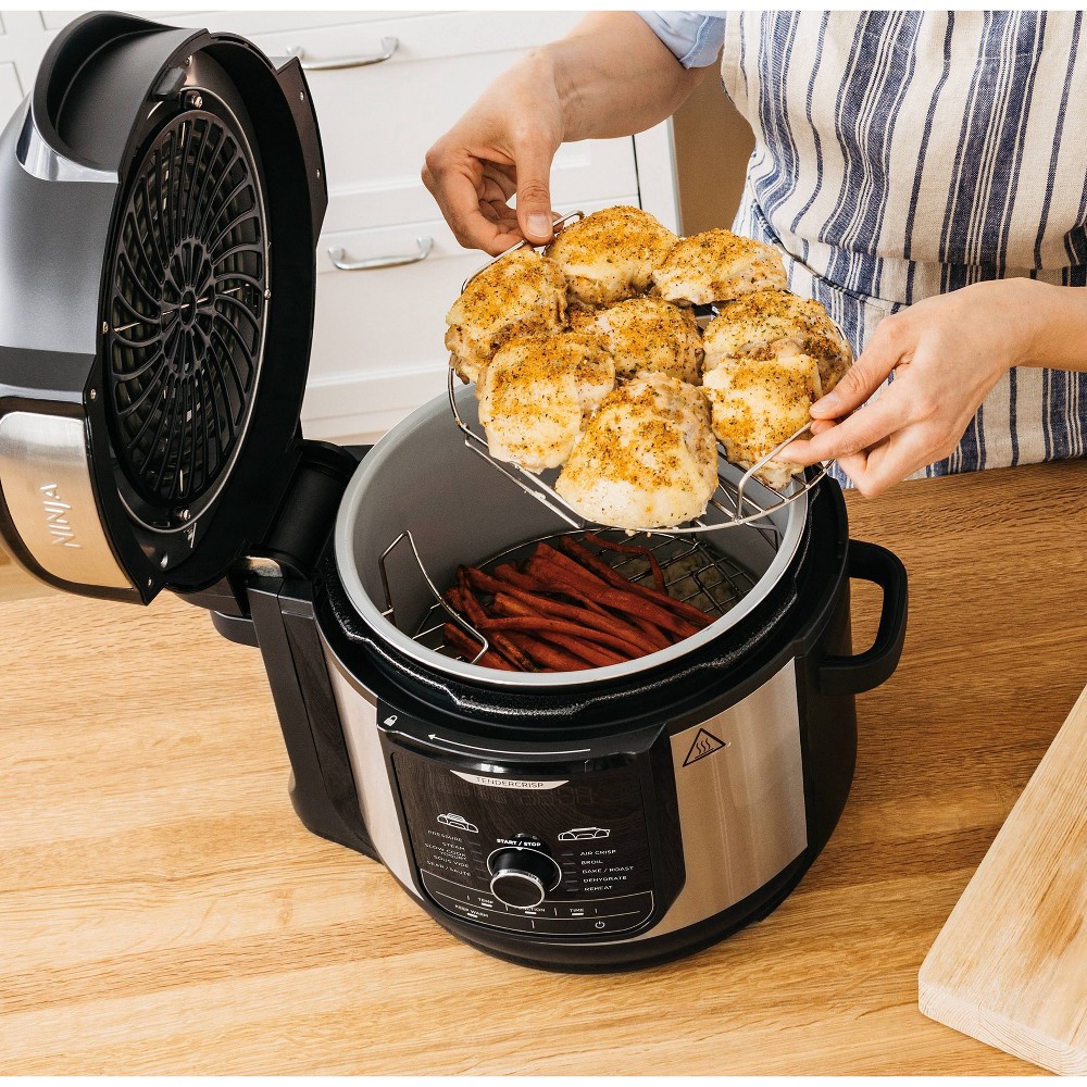 slide 14 of 14, Ninja Foodi 8-qt. 12-in-1 Deluxe XL Pressure Cooker & Air Fryer - Stainless Steel - FD401, 1 ct