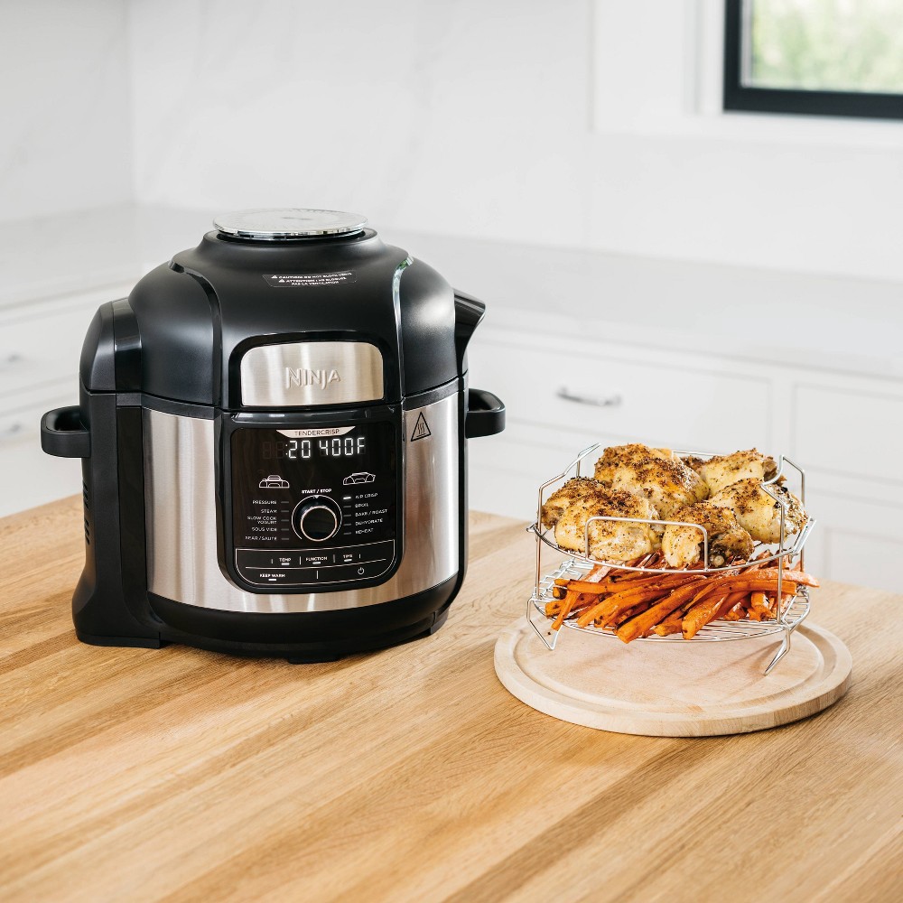 slide 6 of 14, Ninja Foodi 8-qt. 12-in-1 Deluxe XL Pressure Cooker & Air Fryer - Stainless Steel - FD401, 1 ct