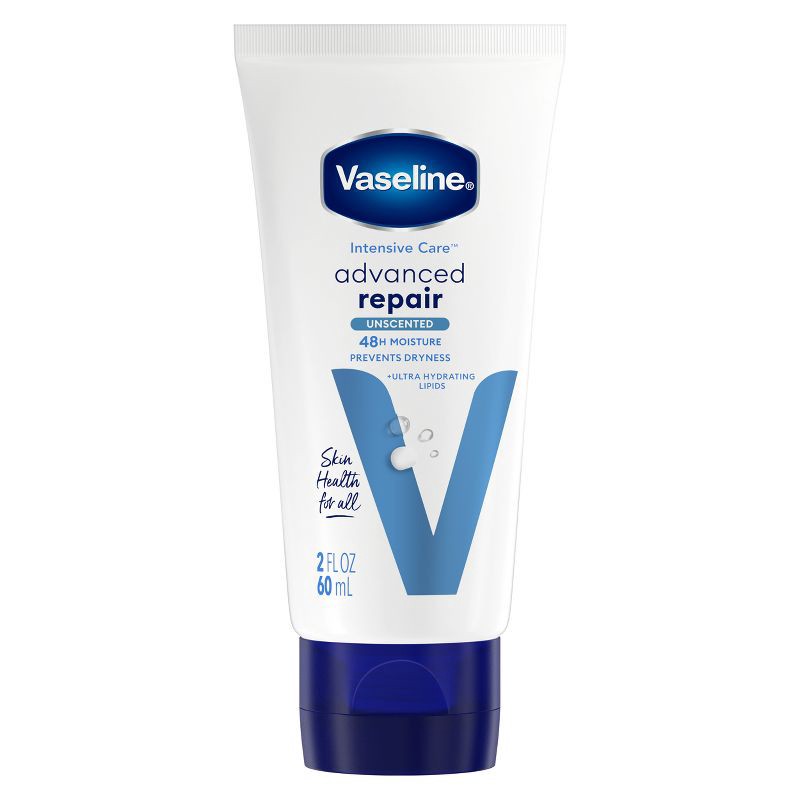 slide 1 of 7, Vaseline Intensive Care Moisturizing Advance Repair Body Lotion - Unscented - 2 fl oz, 2 fl oz