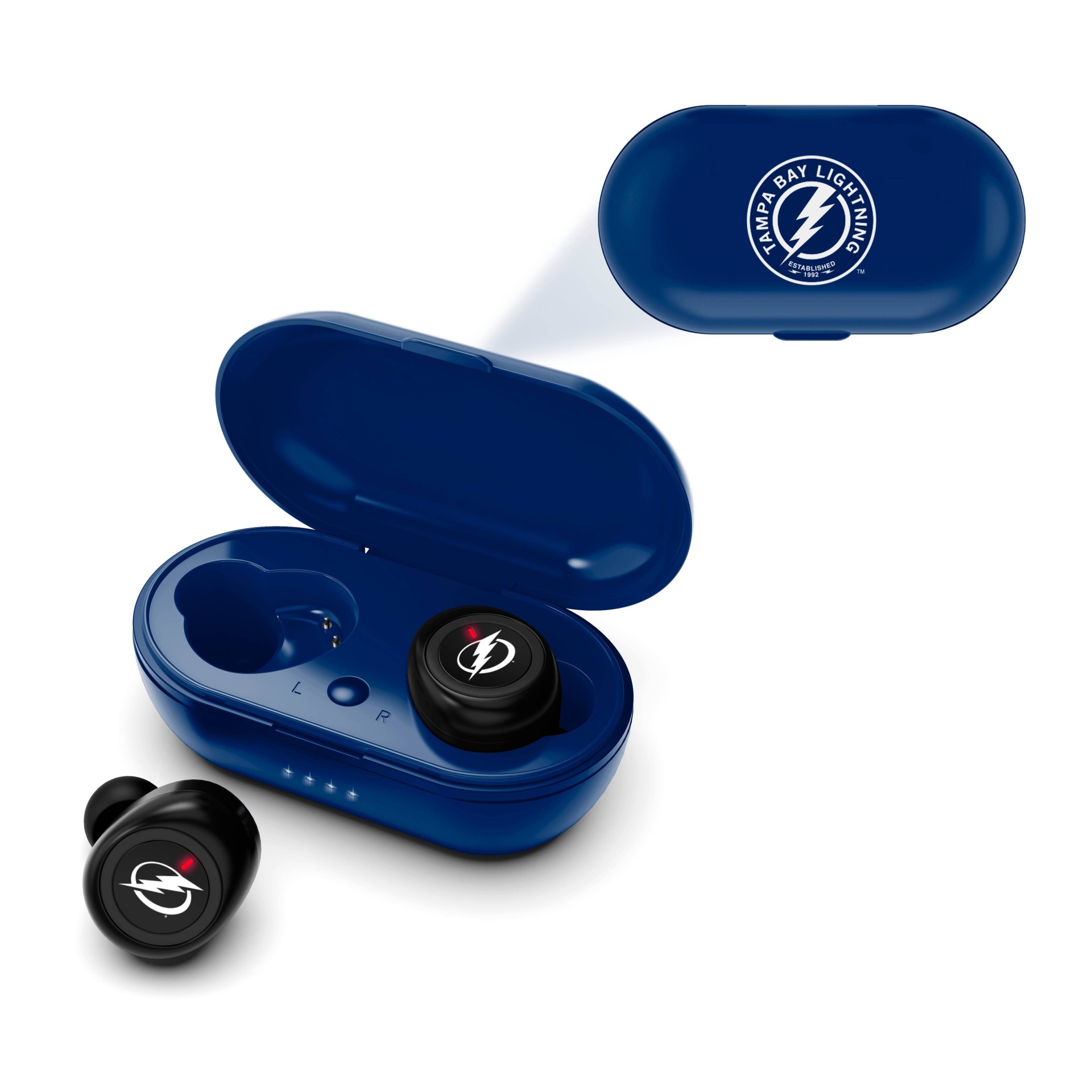 slide 1 of 3, NHL Tampa Bay Lightning True Wireless Earbuds, 1 ct