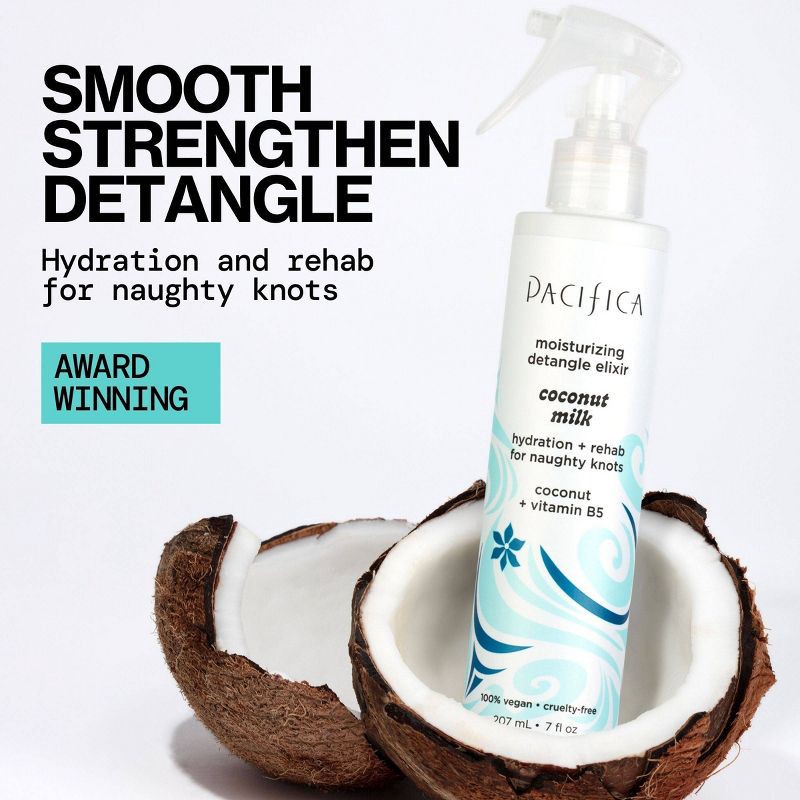 slide 5 of 10, Pacifica Coconut Milk Leave on Detangling and Repair Spray - 7 fl oz, 7 fl oz