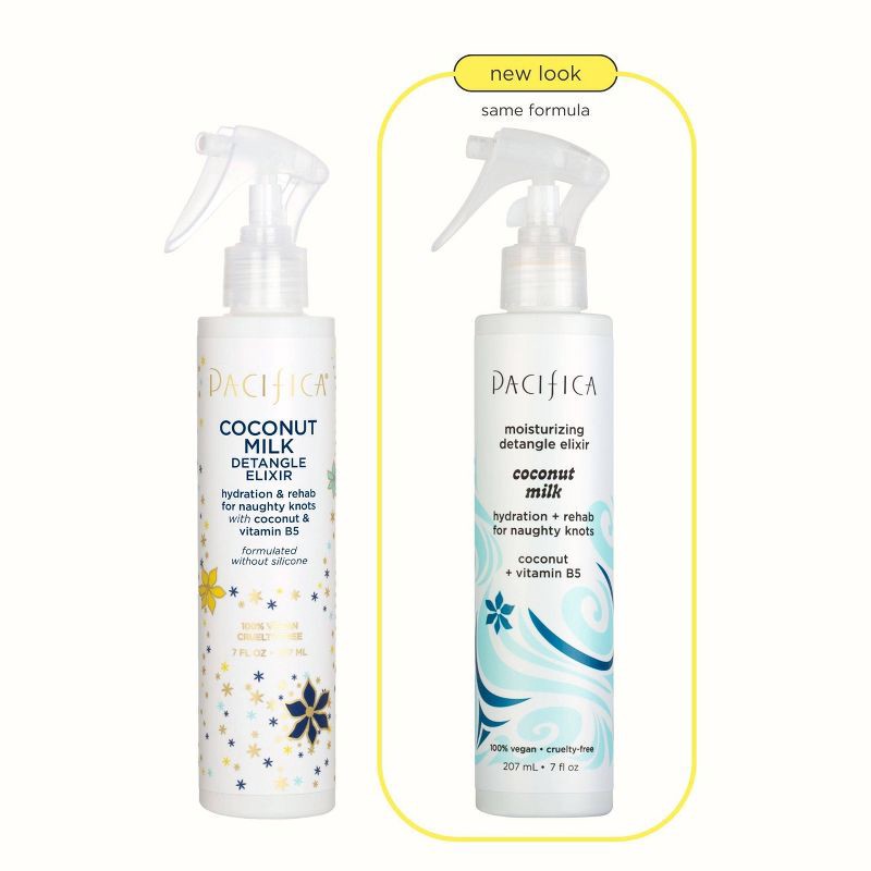 slide 9 of 9, Pacifica Coconut Milk Leave on Detangling and Repair Spray - 7 fl oz, 7 fl oz