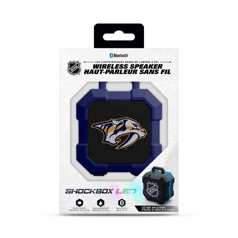 slide 2 of 3, NHL Nashville Predators LED Shock Box Speaker, 1 ct