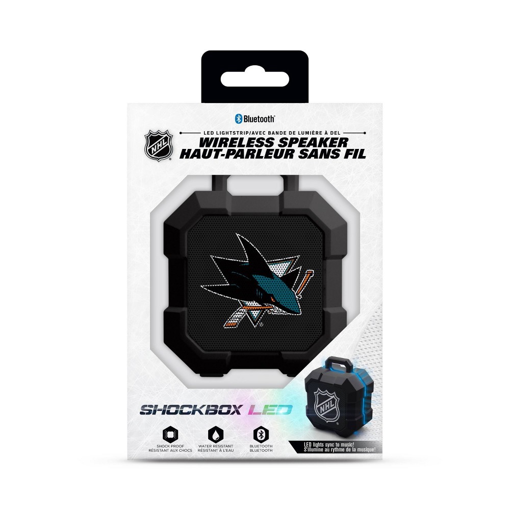 slide 2 of 3, NHL San Jose Sharks LED Shock Box Speaker, 1 ct