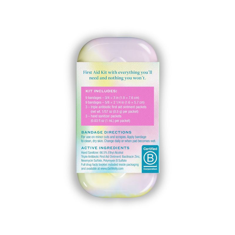 slide 5 of 8, Welly Kid's Quick Fix First Aid Bandage Travel Kit - Colorwash - 24ct, 24 ct