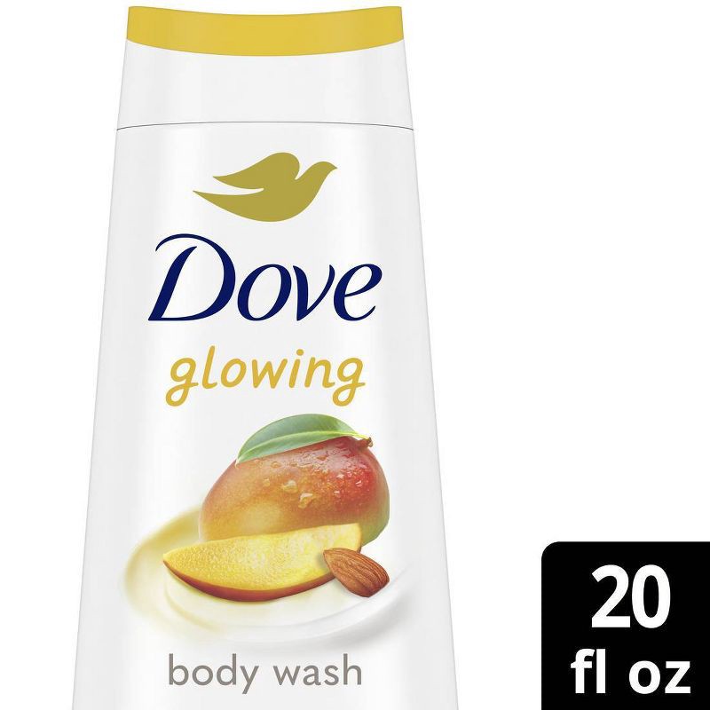 slide 16 of 16, Dove Beauty Dove Glowing Body Wash - Mango & Almond Butters - 20 fl oz, 20 fl oz