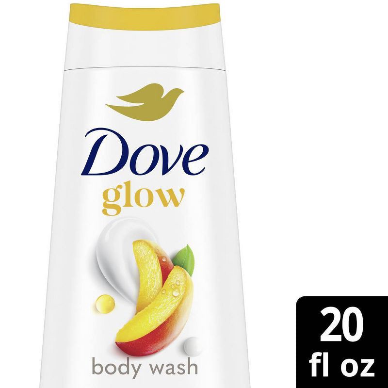 slide 1 of 16, Dove Beauty Dove Glowing Body Wash - Mango & Almond Butters - 20 fl oz, 20 fl oz