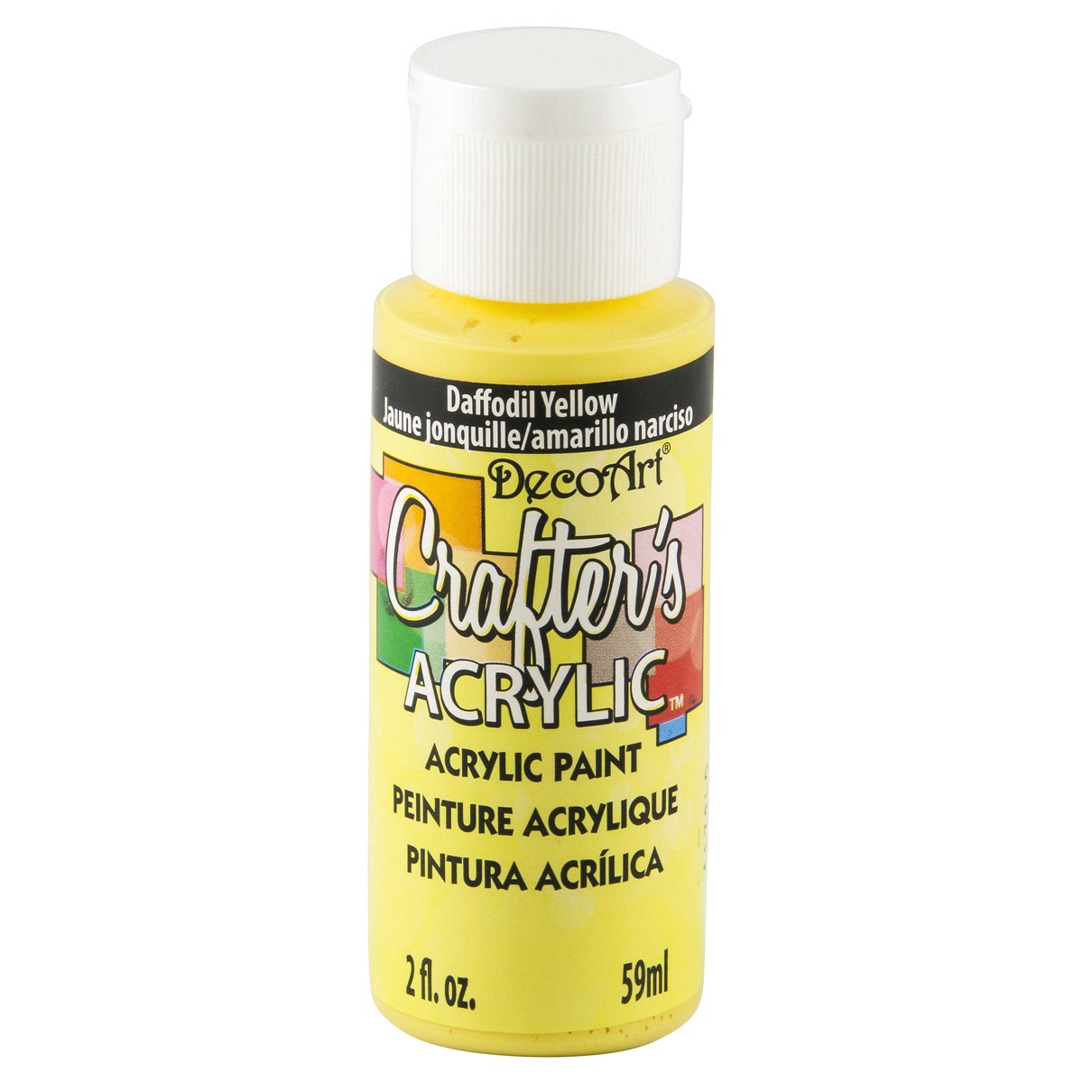 slide 1 of 1, Deco Art Crafter's Acrylic Paint, Daffodil Yellow, 2 oz