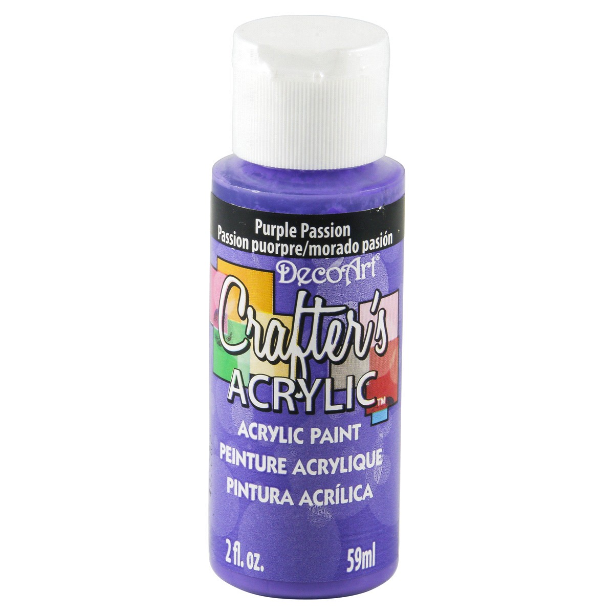 slide 1 of 1, Deco Art Crafters Acrylic Purple Passion, 2 fl oz