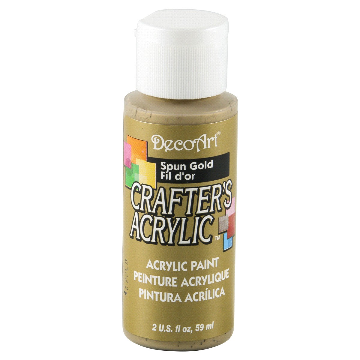 slide 1 of 1, Deco Art CRAFTERS ACRYLIC PAINT GOLD, 2 fl oz
