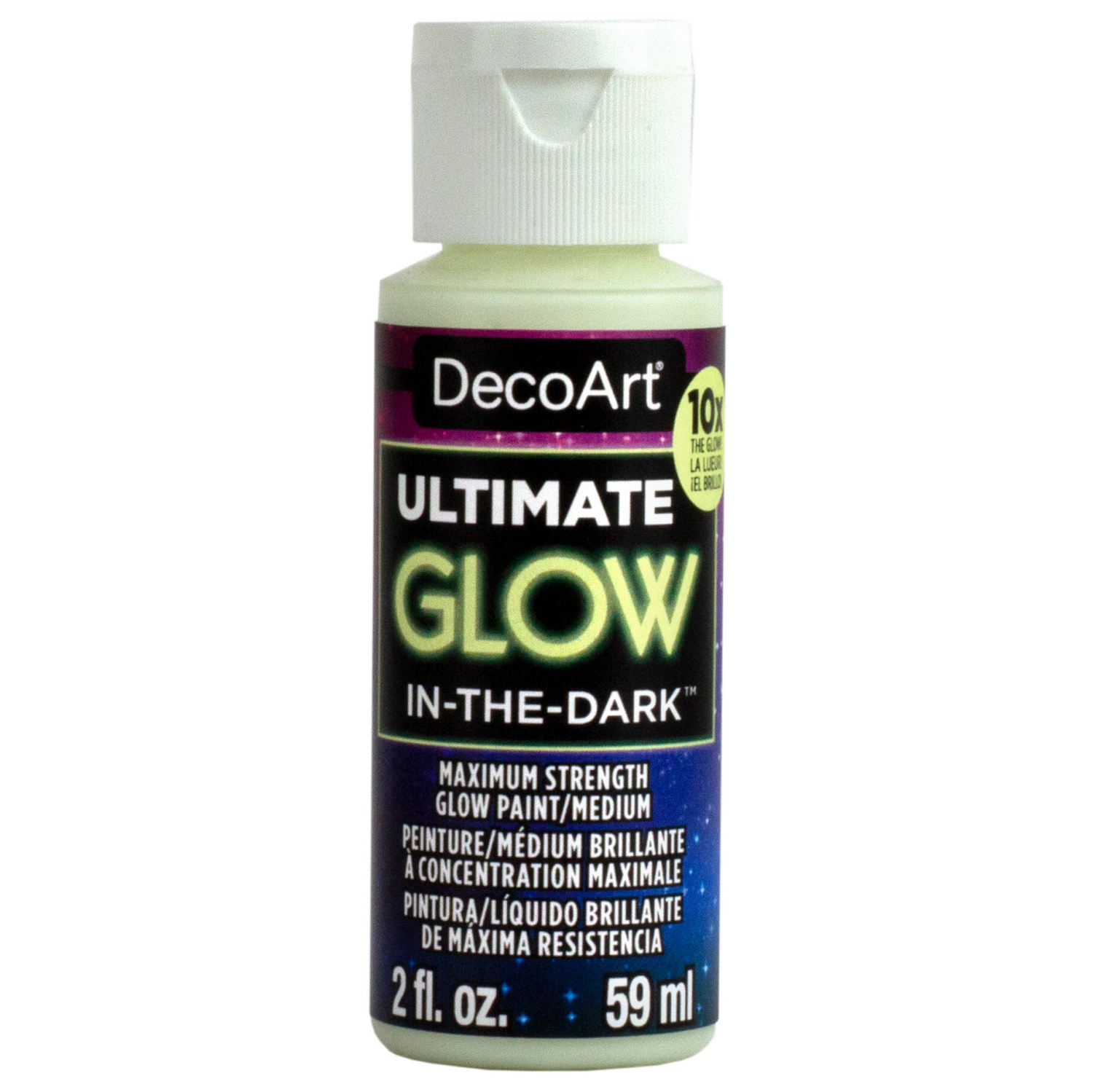 slide 1 of 3, Deco Art Glow in the Dark Paint, 2 oz
