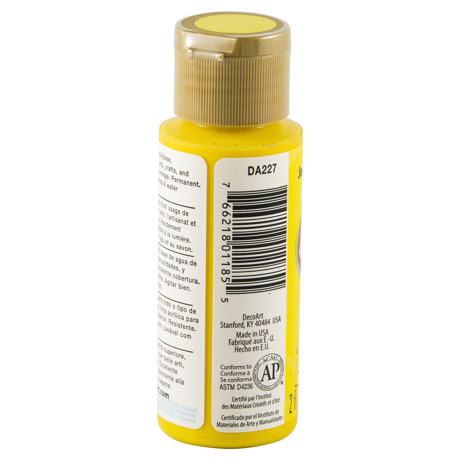 slide 2 of 3, Deco Art Americana Paint Bright Yellow, 2 oz