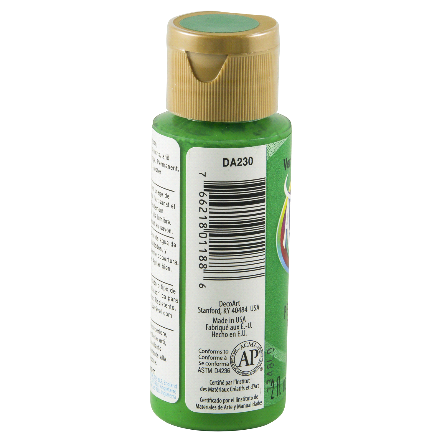 slide 2 of 3, Deco Art Americana Paint Festive Green, 2 oz