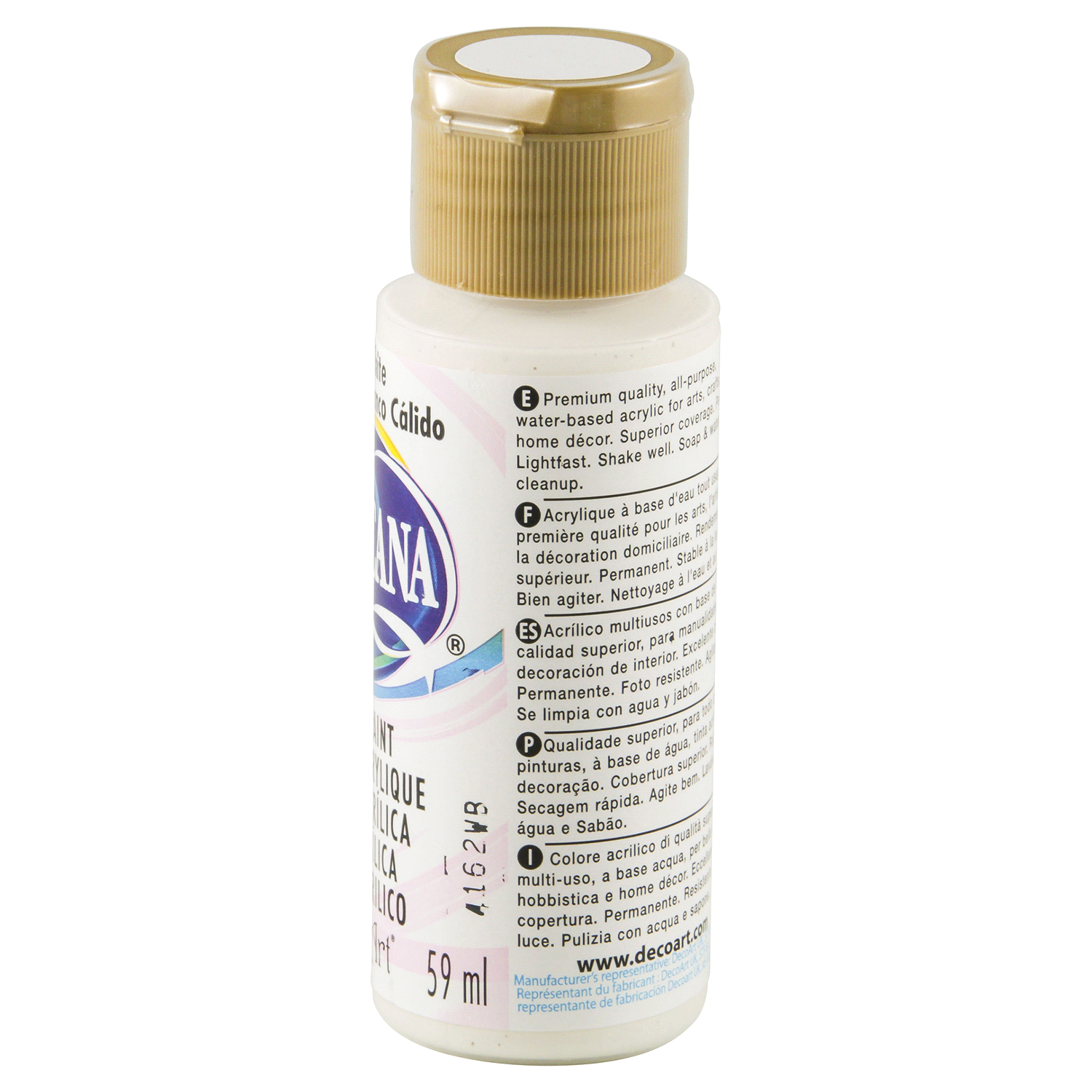 slide 3 of 3, Americana Acrylic Paint Warm White, 2 oz