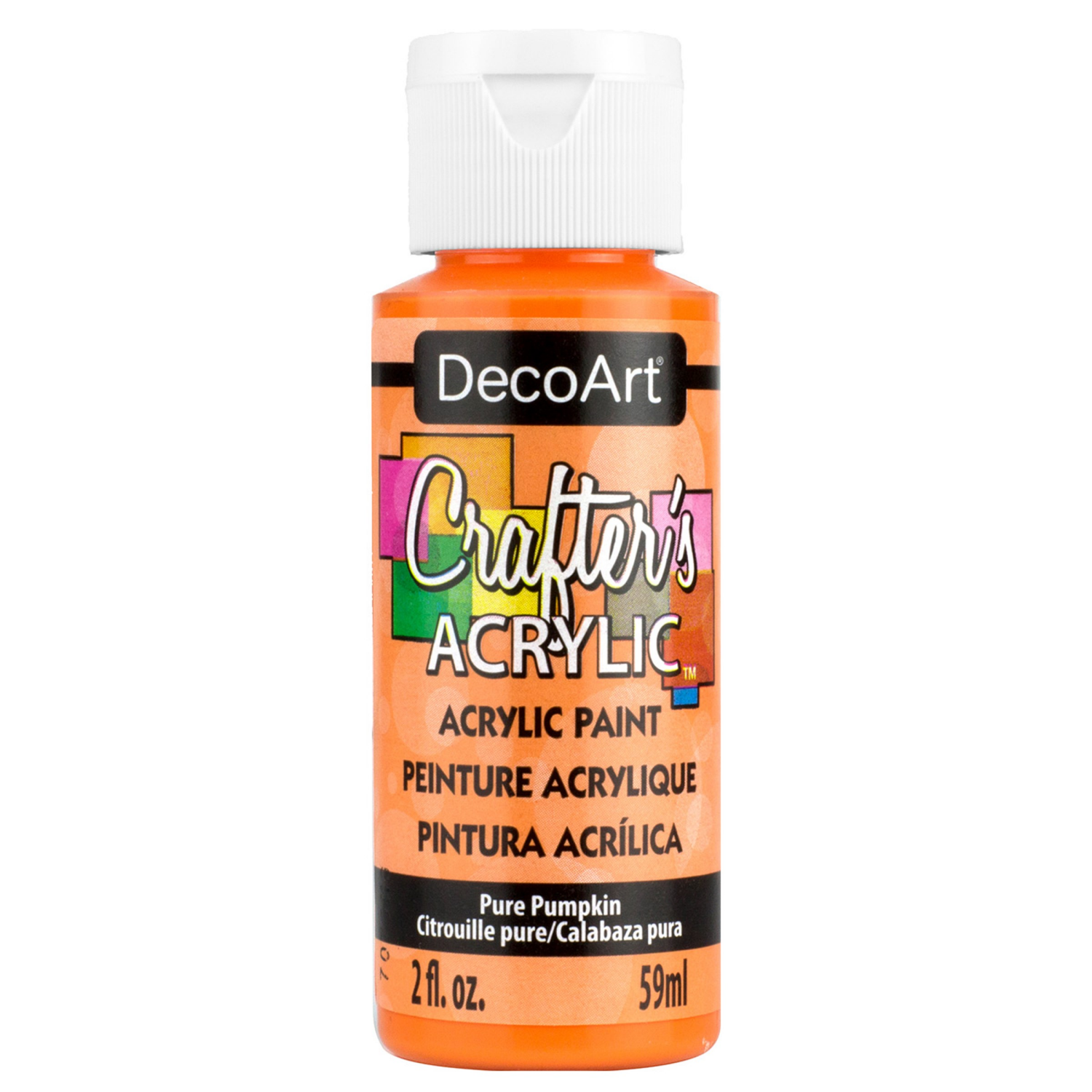 slide 1 of 1, Deco Art Crafters Acrylic, Pure Pumpkin, 8 oz