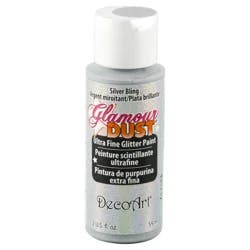 Deco Art Glamour Dust Glitter Paint Silver Bling