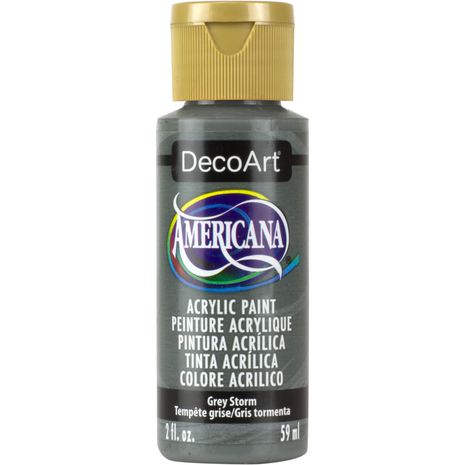 slide 1 of 1, Deco Art Americana Acrylic Paint, Grey Storm, 2 Oz, 2 oz