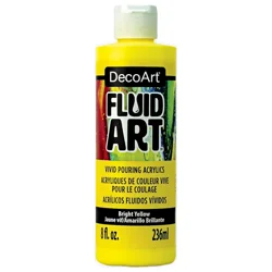 Deco Art Fluidart Bright Yellow 8oz