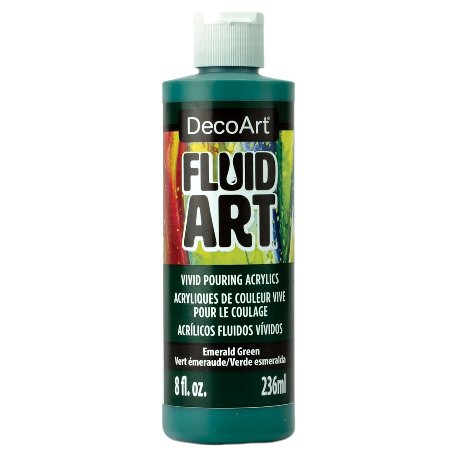 slide 1 of 1, Deco Art FluidArt Emerald Green - 8 oz, 8 oz