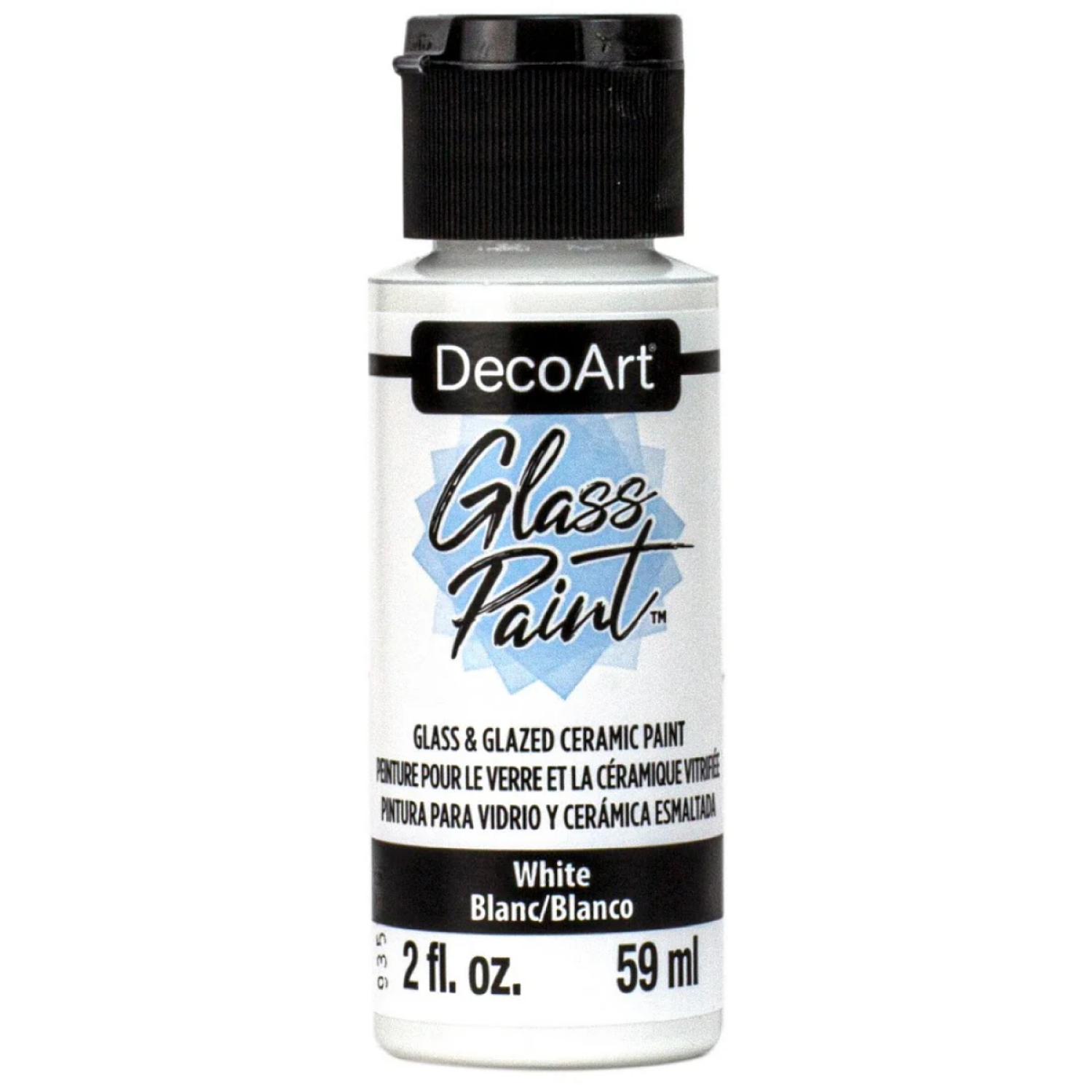 slide 1 of 1, Decoart Glass Paint White, 2 oz