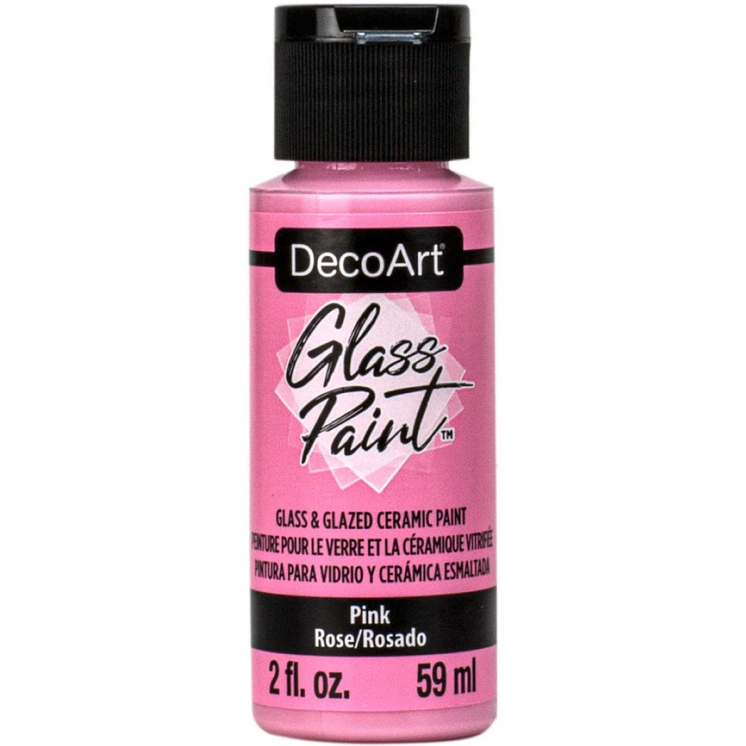 slide 1 of 1, Decoart Glass Paint Pink, 2 oz