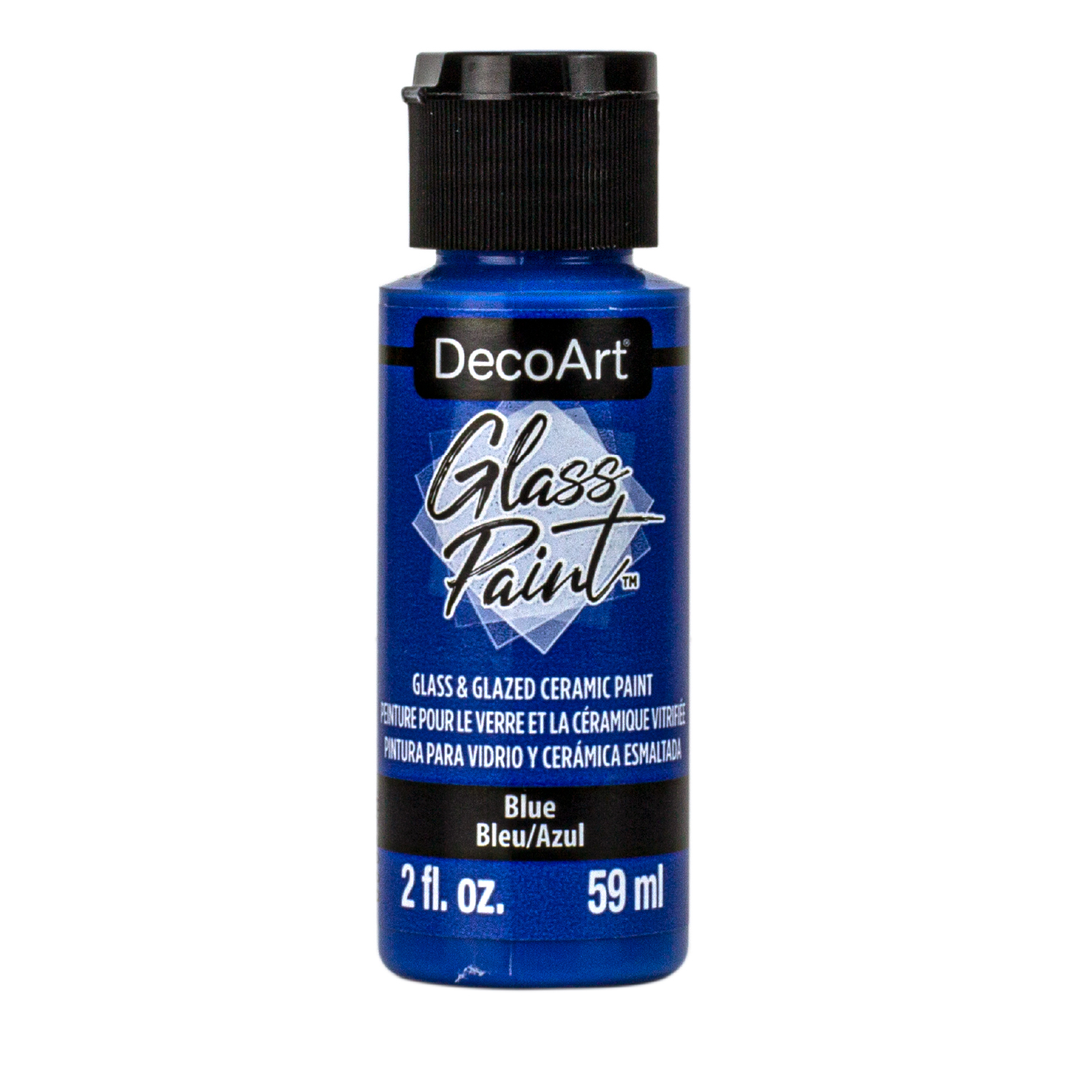 slide 1 of 1, Decoart Glass Paint Blue, 2 oz
