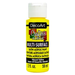 Deco Art Crafters Multi Surface, Vibrant Yellow, 2 Oz