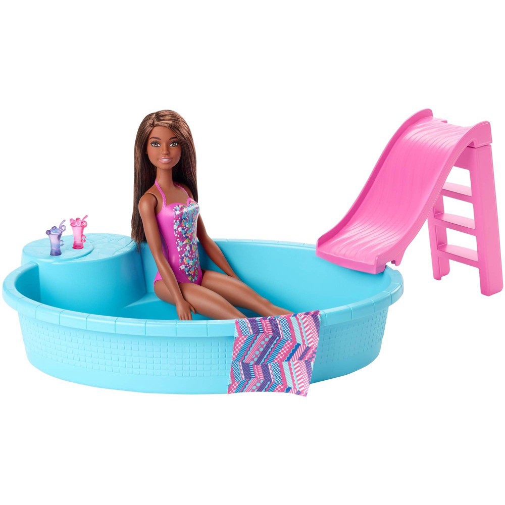 slide 2 of 6, Barbie Pool & Doll Playset, 1 ct