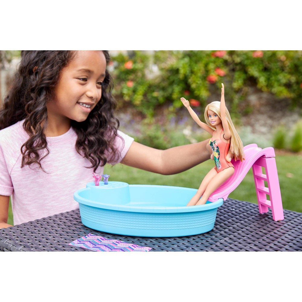 slide 2 of 6, Barbie Pool & Doll Playset, 1 ct