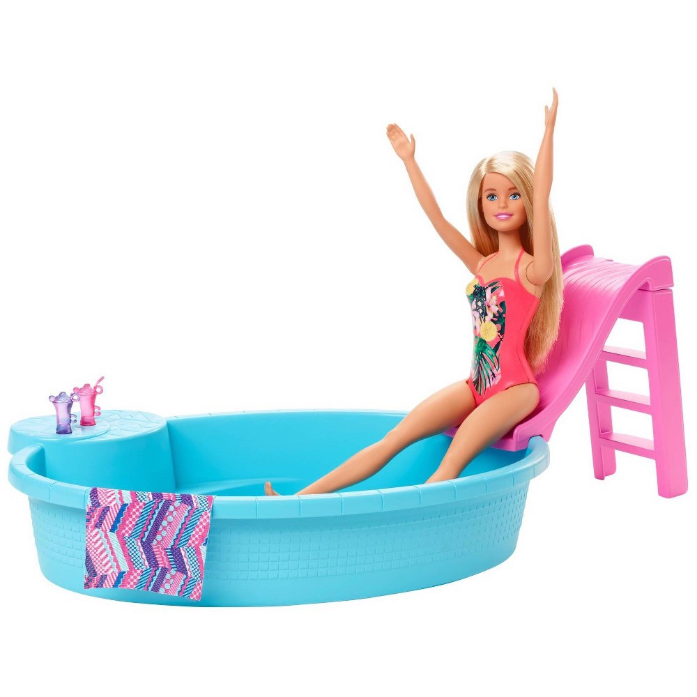 slide 6 of 6, Barbie Pool & Doll Playset, 1 ct