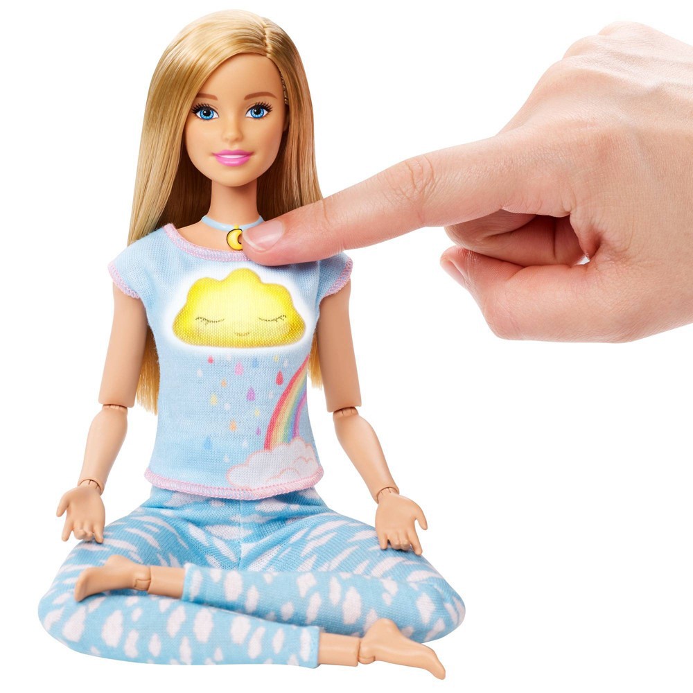 slide 3 of 6, Barbie Breathe With Me Meditation Blonde Doll, 1 ct