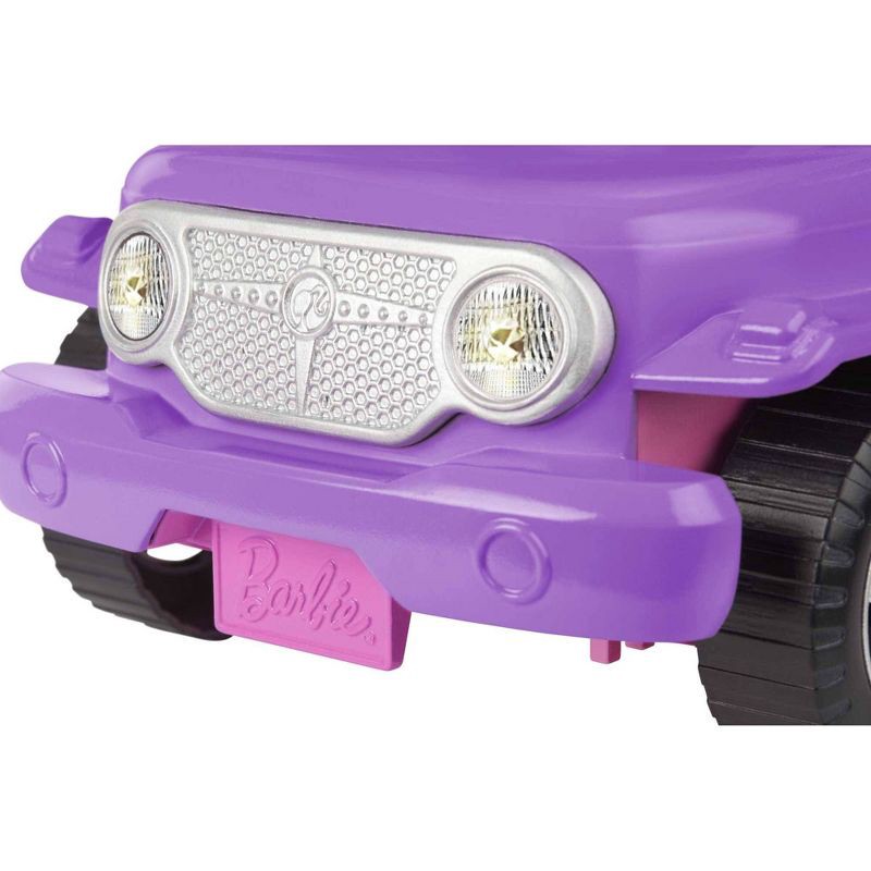 slide 3 of 6, Barbie Off-Road Vehicle Purple with Pink Seats and Rolling Wheels, 1 ct