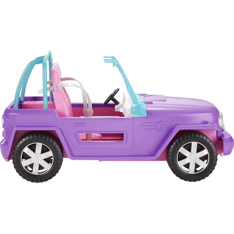 slide 1 of 6, Barbie Off-Road Vehicle Purple with Pink Seats and Rolling Wheels, 1 ct