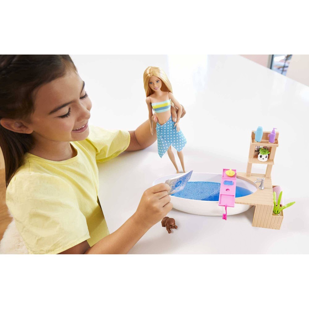 slide 2 of 6, Barbie Fizzy Bath Blonde Doll and Playset, 1 ct