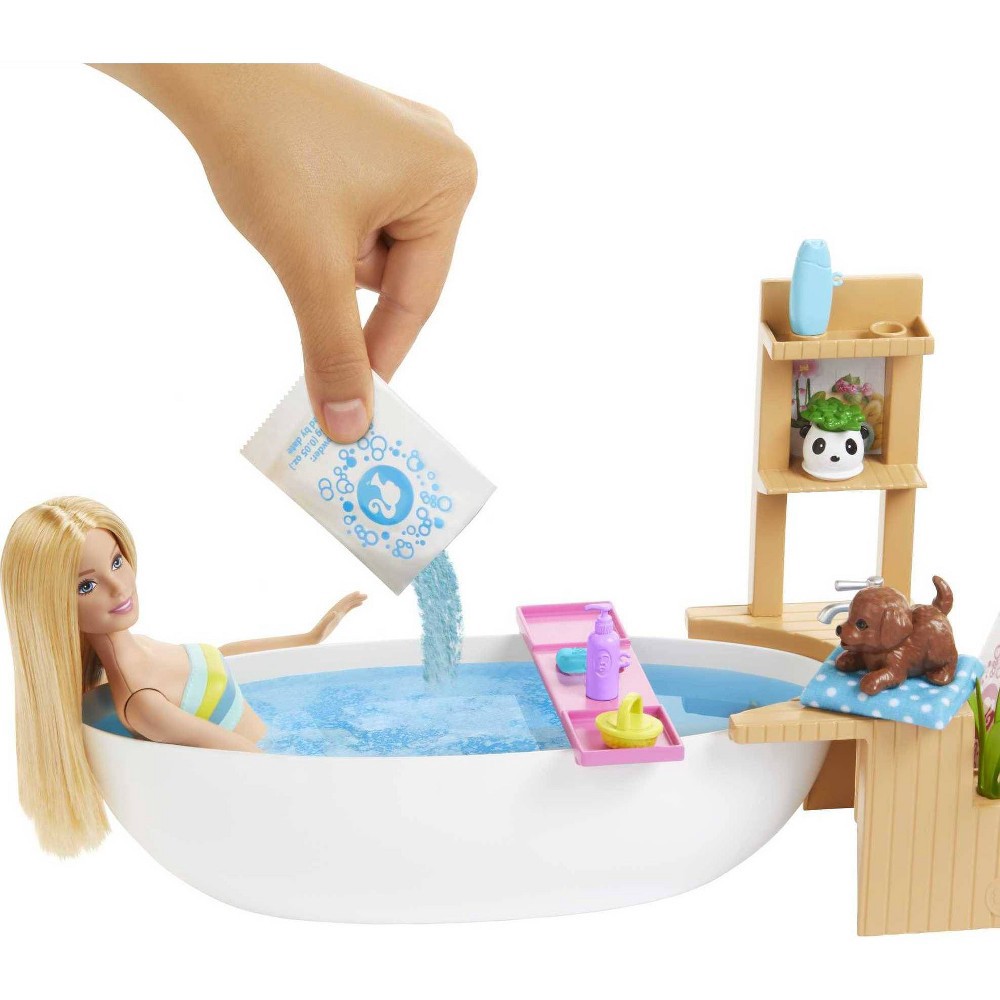 slide 4 of 6, Barbie Fizzy Bath Blonde Doll and Playset, 1 ct