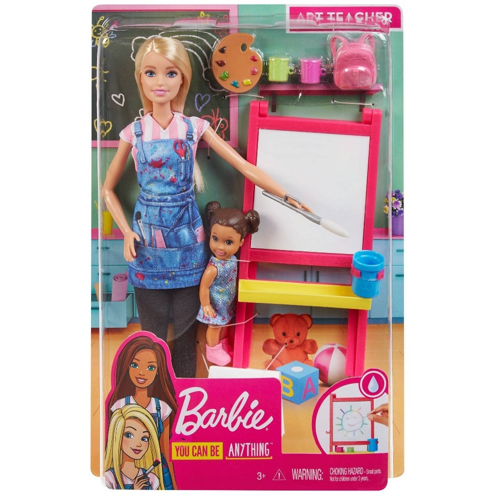 slide 5 of 5, Barbie You Can Be Anything Art Teacher Blonde Doll, 1 ct