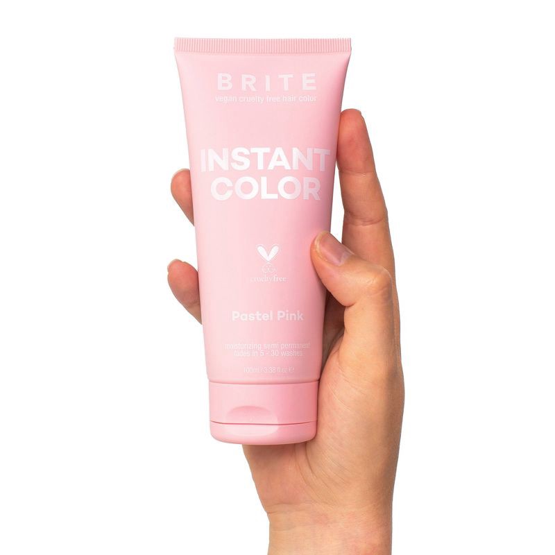 slide 3 of 5, BRITE Instant Semi-Permanent Moisturizing Hair Color - Pastel Pink - 3.38 fl oz, 3.38 fl oz